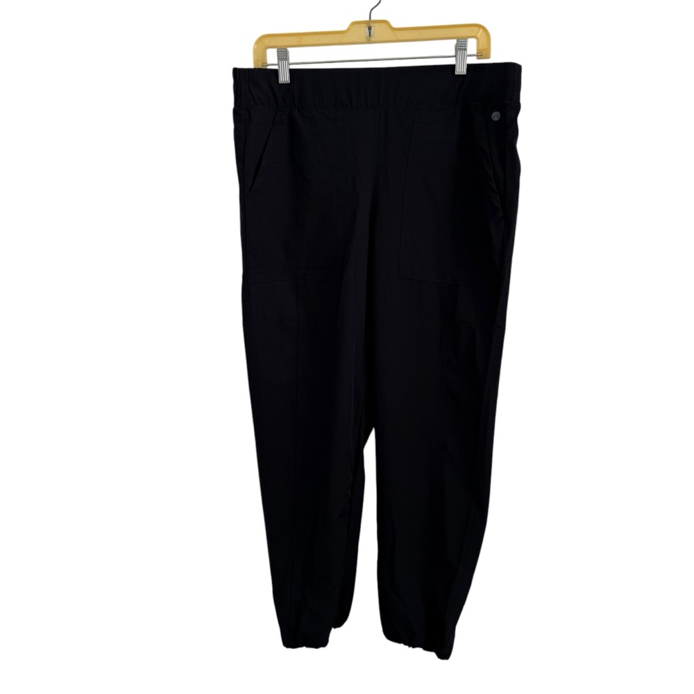 Apana Women's Lightweight Pull On Black Joggers